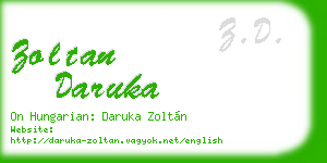 zoltan daruka business card